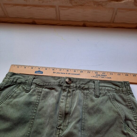 Aerie Shorts Womens Medium Green High Rise Utility Cutoff Military Boho Gorpcore - Picture 6 of 9